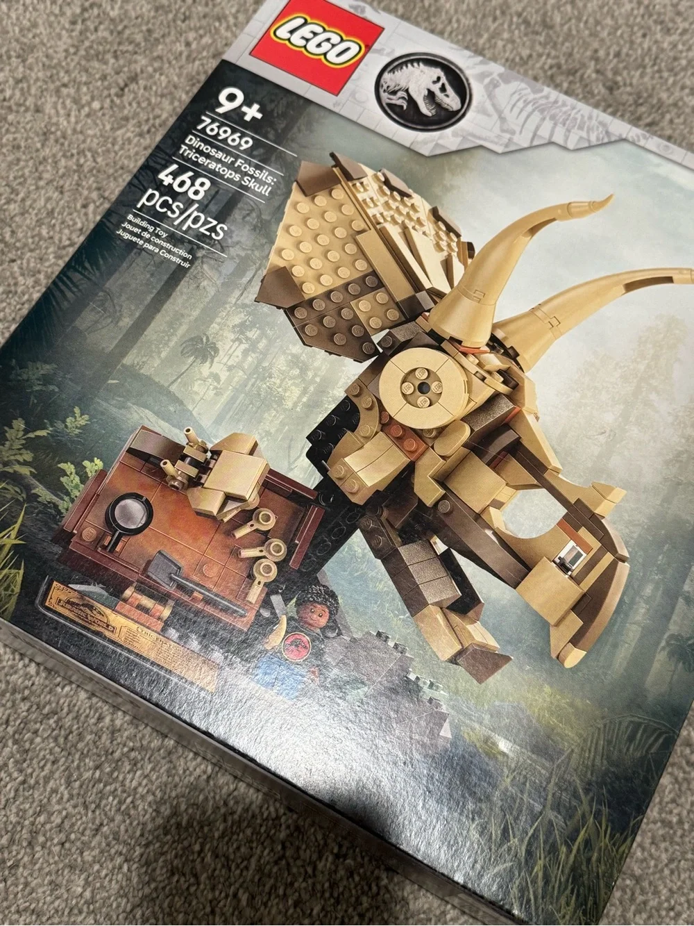 🦖NEW Unopened Unused LEGO Jurassic World Triceratops Fossils Set 76969